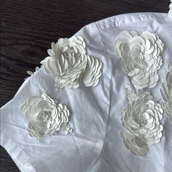 NWT J. Crew Collection embellished shirt - Picture 2 of 5